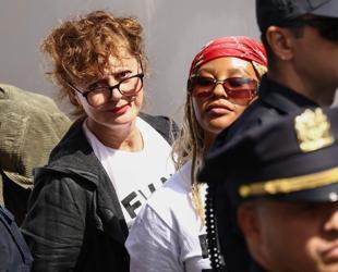 Hollywood stars among 100 arrested in NY protest