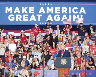 Demonstrators interrupt Trump rally in Texas