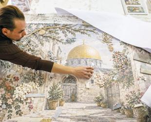Syrian mosaic artist revives family craft after returning home