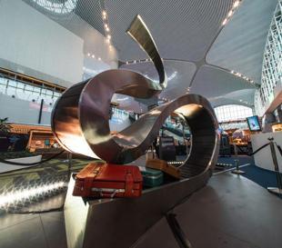 Forgotten items become art in Istanbul Airport