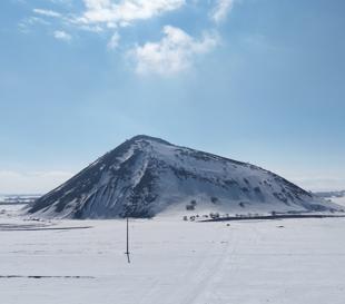 Snowy Pyramid captivates visitors