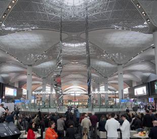 Giant sculpture unveiled at Istanbul Airport
