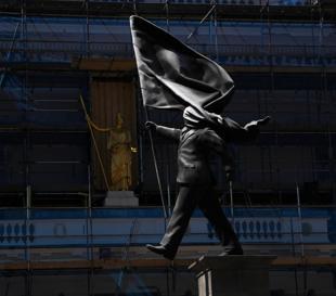 Banksys new London statue