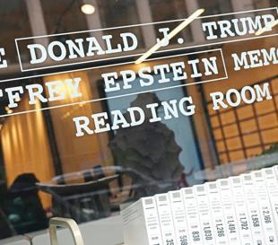 Epstein files on display in pop-up exhibit