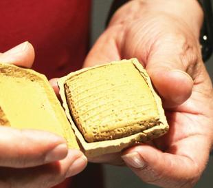 Rare sealed clay tablet on display