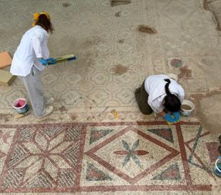 Mosaics unearthed at Pompeiopolis