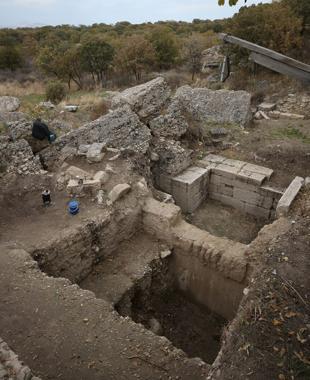 Market of Alexandria Troas being revealed
