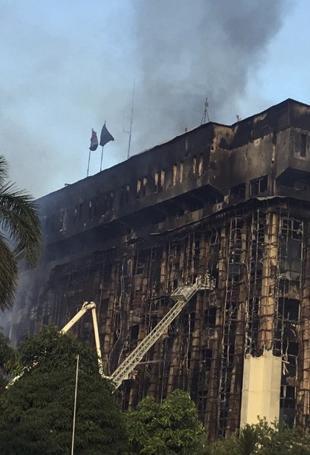 Fire erupts in police headquarters in Egypt, injuring at least 38 people