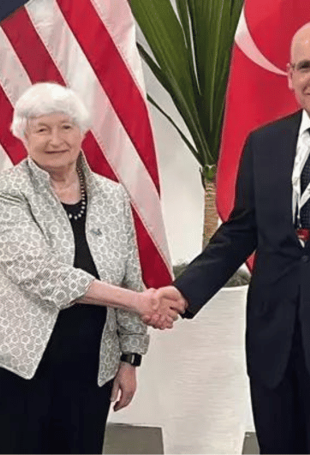 Şimşek meets with Yellen