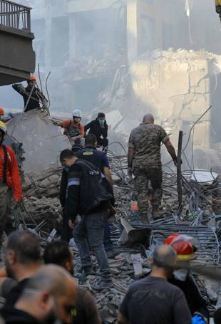 Two Israeli strikes hit south Beirut