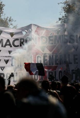 Clashes, disruption in France on day of anti-Macron anger