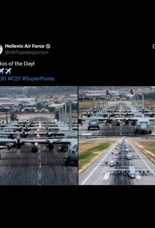 Greek Air Force deletes controversial ‘C-130’ post, issues condolence message