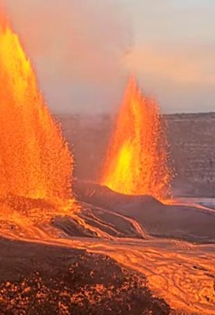 Hawaiis Kilauea volcano nears year-long eruption
