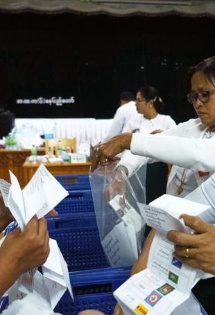 Myanmar pro-military party winning junta-run poll first phase: Source