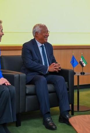 Syrian President Sharaa meets with EU chief von der Leyen