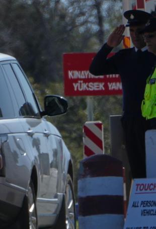 UK defense minister arrives in Greek Cyprus after drone attack