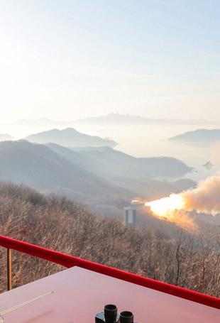 North Koreas Kim oversees test of high-thrust engine