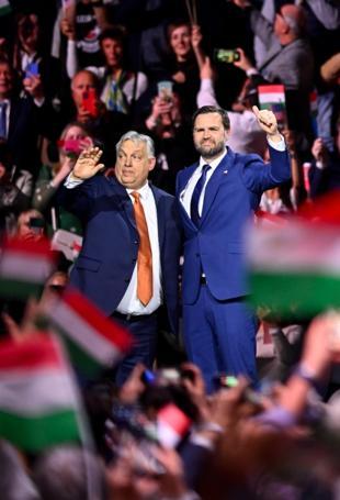 Vance hails Orban as model for Europe in pre-election Hungary visit