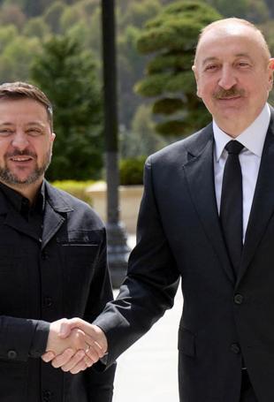 Ukraine signs pacts with Azerbaijan in drone push