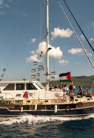 Gaza-bound flotilla says Israeli forces intercepting fleet near Cyprus