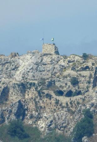 Israel plants flag on medieval castle, pushes Lebanon ground operation Israel plants flag on medieval castle, pushes Lebanon ground operation