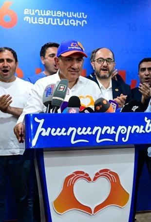 Armenias Pashinyan claims victory in parliamentary elections