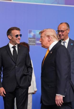 Trump tempers fury to end NATO summit on high note