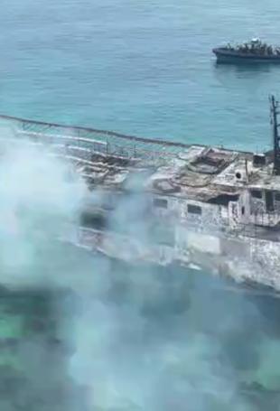 Philippine ferry fire kills 5, dozens missing