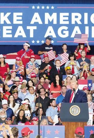 Demonstrators interrupt Trump rally in Texas