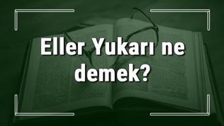 Eller Yukarı ne demek? Eller Yukarı deyiminin anlamı ve örnek cümle içinde kullanımı (TDK)