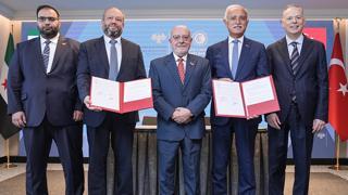 Türkiye-Suriye yuvarlak masa toplantısı kapsamında mutabakat zaptları imza töreni düzenlendi.