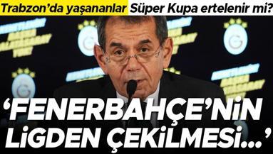 Galatasaray Başkanı Dursun Özbekten dikkat çeken açıklama: Hepimiz endişeleniyoruz | Fenerbahçe, ligden çekilirse...