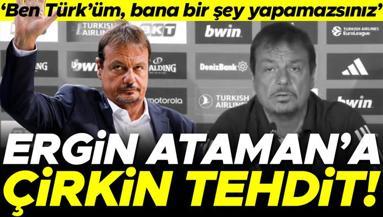 Ergin Ataman, Panathinaikos-Maccabi Tel Aviv maçı sonrası aldığı tehdidi açıkladı: Ben Türküm, bana bir şey yapamazsınız