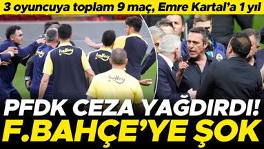 Olaylı Galatasaray-Fenerbahçe derbisinin PFDK kararları açıklandı