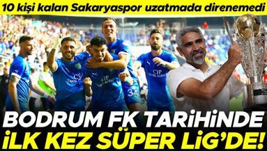 Bodrum FK tarihinde ilk kez Süper Ligde (Sakaryaspor 1-3 Bodrum FK)