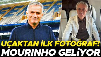 Son dakika: Fenerbahçenin yeni teknik direktörü Jose Mourinhonun İstanbul yolculuğu başladı