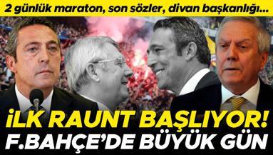 Fenerbahçede tarihi seçim günü Ali Koç ve Aziz Yıldırım söz alacak...