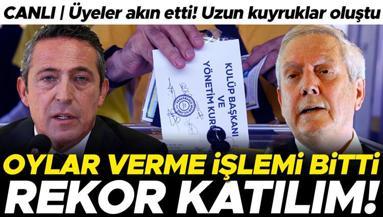 Canlı: Fenerbahçe yeni başkanını seçiyor Ali Koç mu Aziz Yıldırım mı