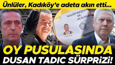 Fenerbahçenin tarihi kongresi için ünlü isimler Kadıköy’e koştu Oy pusulasında Dusan Tadic sürprizi...