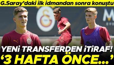 Galatasaray ile ilk idmanına çıkan Elias Jelert konuştu Transfer itirafı: 3 hafta önce...