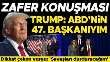 SON DAKİKA: Donald Trump başkanlığını ilan etti: Savaşı bitireceğim