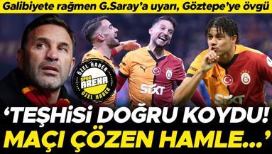 Galatasaray - Göztepe maçı için dikkat çeken yorum: Okan Buruk teşhisi doğru koydu Maçı çözen hamle...