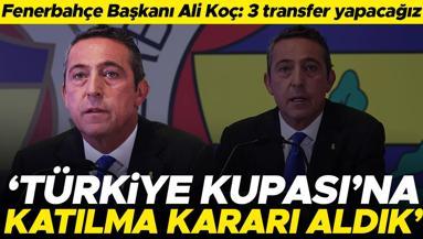 Fenerbahçede herkesin beklediği an geldi çattı: Ali Koç, yabancı VAR hakemi kararı, Türkiye Kupasına katılım sağlanacak mı ve transferler hakkında açıklamalarda bulunuyor