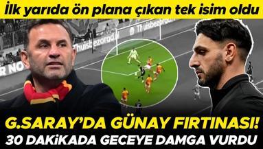 Galatasaray - AZ Alkmaar maçında Günay Güvenç fırtınası 30 dakikada geceye damga vurdu...