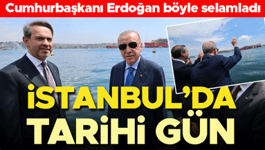 Osman Gazi İstanbul Boğazından geçiyor
