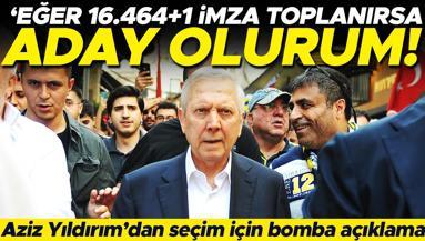 Son dakika - Aziz Yıldırım açıkladı: Eğer 16.464 + 1 imza toplanırsa aday olurum
