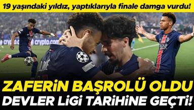 Şampiyonlar Ligi finaline damga vurdu, tarihe geçti: Onun adı Desire Doue