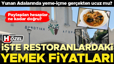 Yunan Adalarında yeme içme gerçekten ucuz mu İşte Kos Adası restoran fiyatları