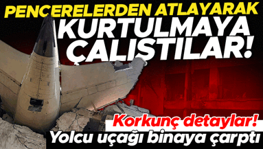 Air India uçağı genç doktorların kaldığı pansiyona çarptı Pencerelerden atlayarak kurtulmaya çalıştılar