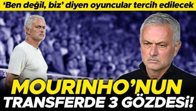 Fenerbahçede Jose Mourinhonun transferde 3 gözdesi